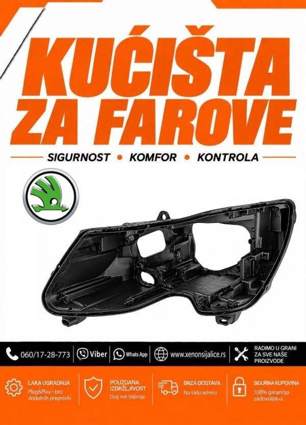 KUCISTE FARA SKODA SUPERB 13-15 XENON