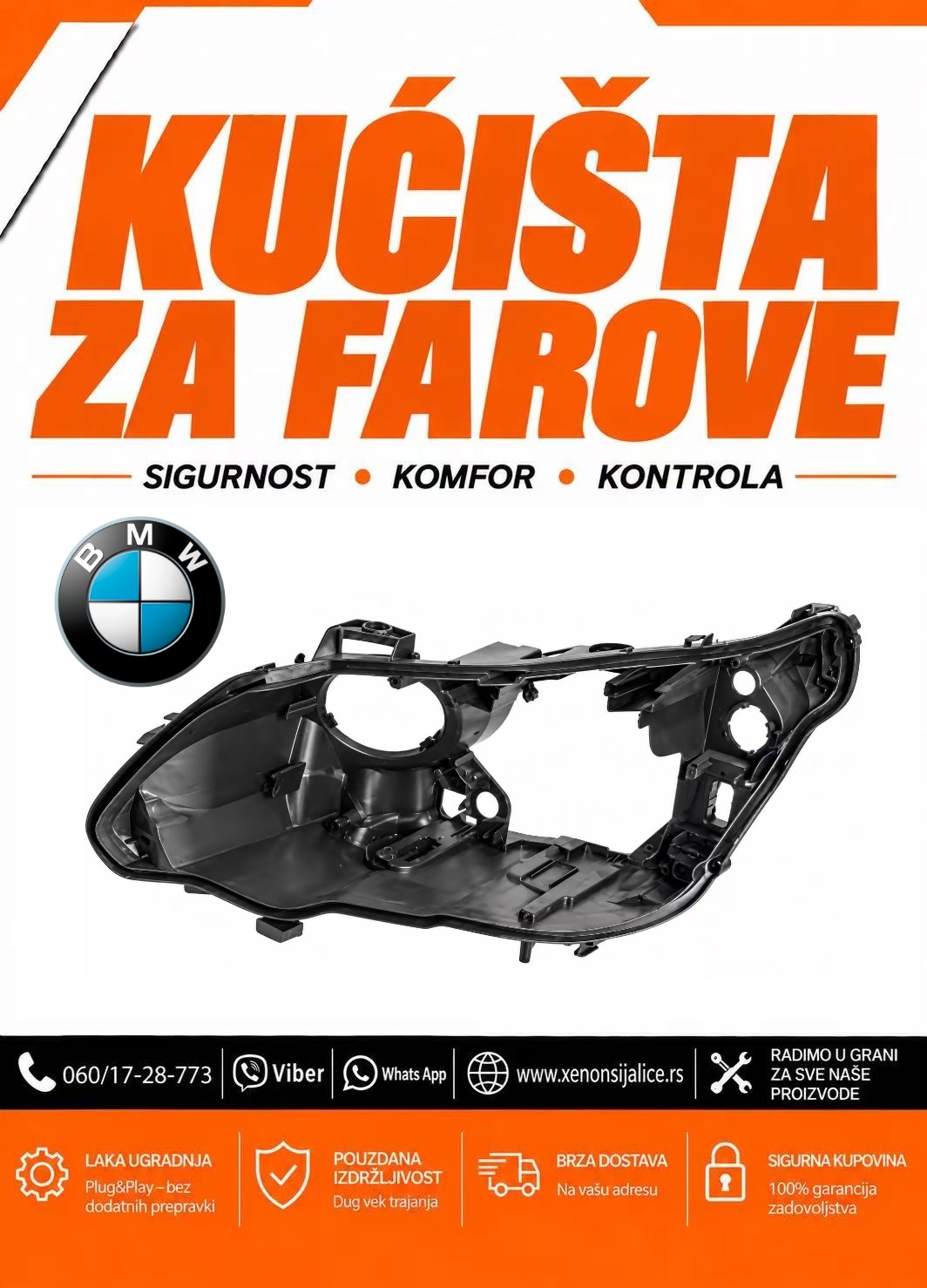 KUCISTE FARA BMW 5 E60 03-07 XENON