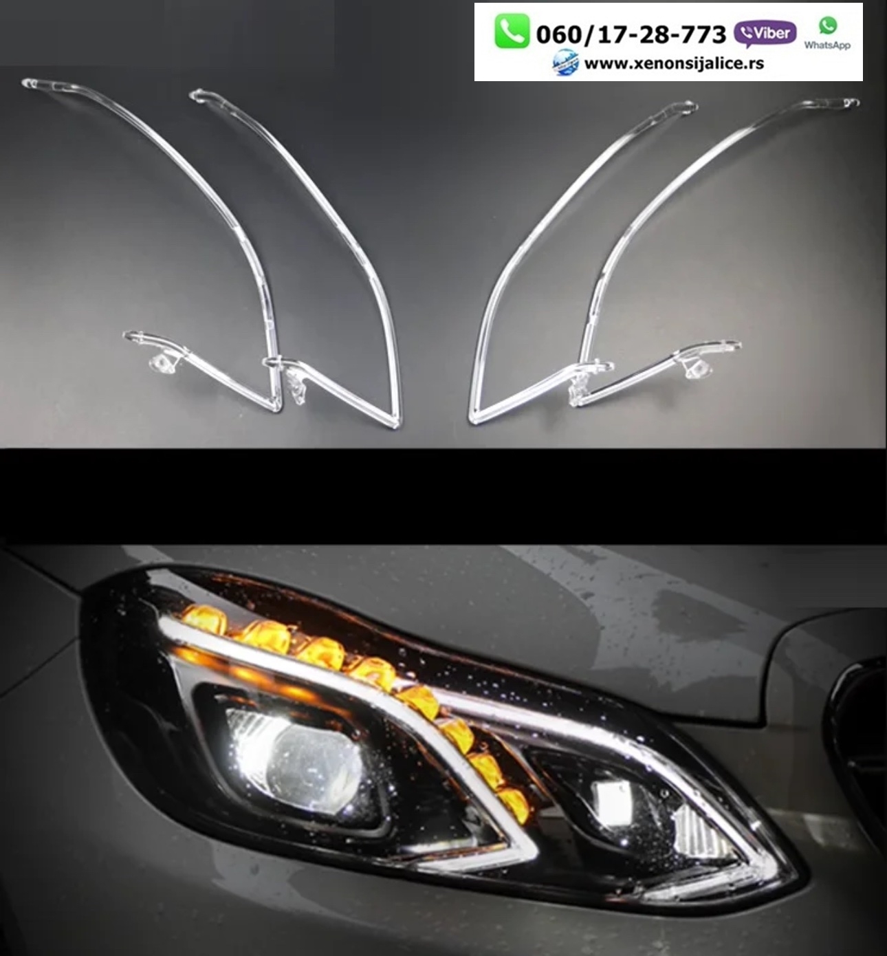 LED DNEVNO SVETLO FABRICKI MODEL U FARU MERCEDES E KLASA W212 14-16