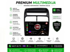 FIAT GRANDE PUNTO MULTIMEDIJA ANDROID,CAR PLAY NAVIGACIJA TOUCH SCREEN 10 INCA