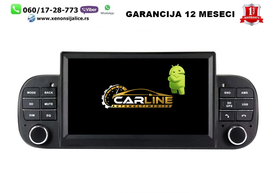 FIAT PANDA MULTIMEDIJA ANDROID NAVIGACIJA TOUCH SCREEN 7 INCA