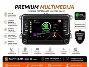 SKODA MULTIMEDIJA ANDROID,CAR PLAY NAVIGACIJA TOUCH SCREEN 7 INCA