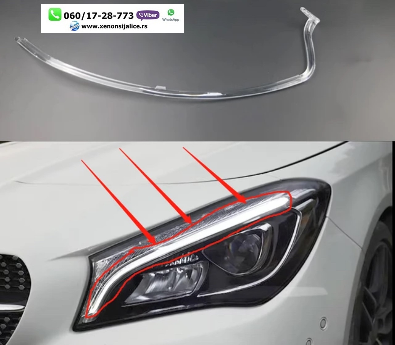 LED DNEVNO SVETLO FABRICKI MODEL U FARU MERCEDES CLA 17-19