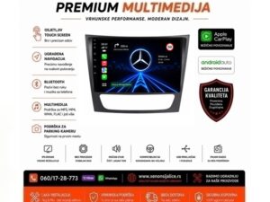 MERCEDES E KLASA MULTIMEDIJA ANDROID,CAR PLAY NAVIGACIJA TOUCH SCREEN 10 INCA