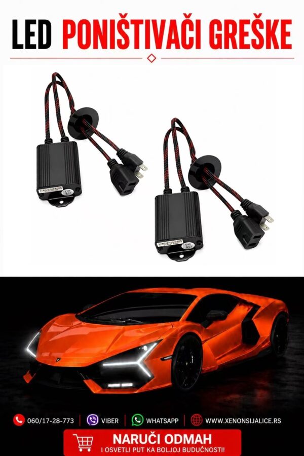 LED PONISTIVACI GRESKE MODEL H7