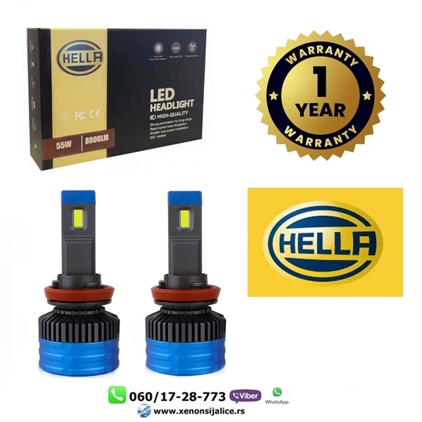 880-881 H27 LED SIJALICE HELLA 10000 LUMENA ULTRA CAN BUS 12V-24V