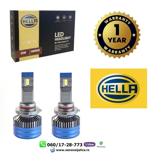 HB4 9006 LED SIJALICE HELLA 10000 LUMENA ULTRA CAN BUS 12V-24V