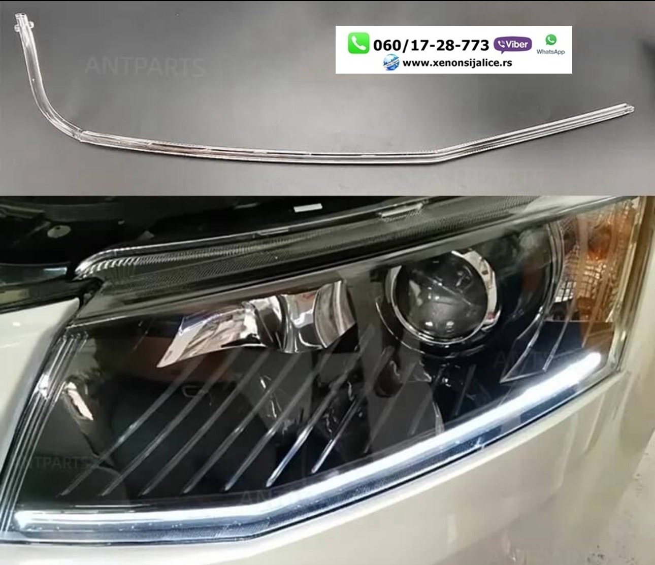 LED DNEVNO SVETLO FABRICKI MODEL U FARU SKODA OCTAVIA 15-17