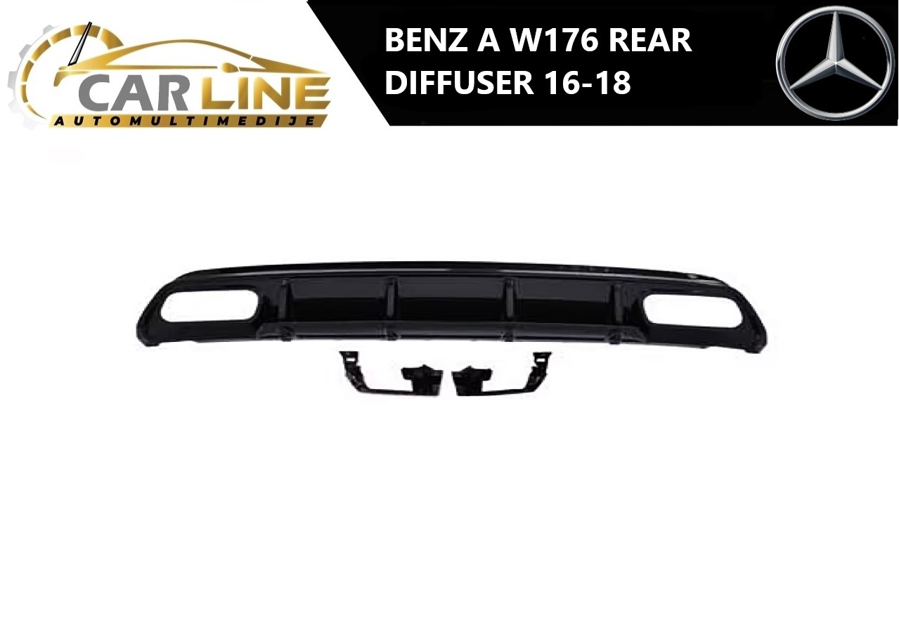 MERCEDES A W176 ZADNJI DIFUZOR 16-18