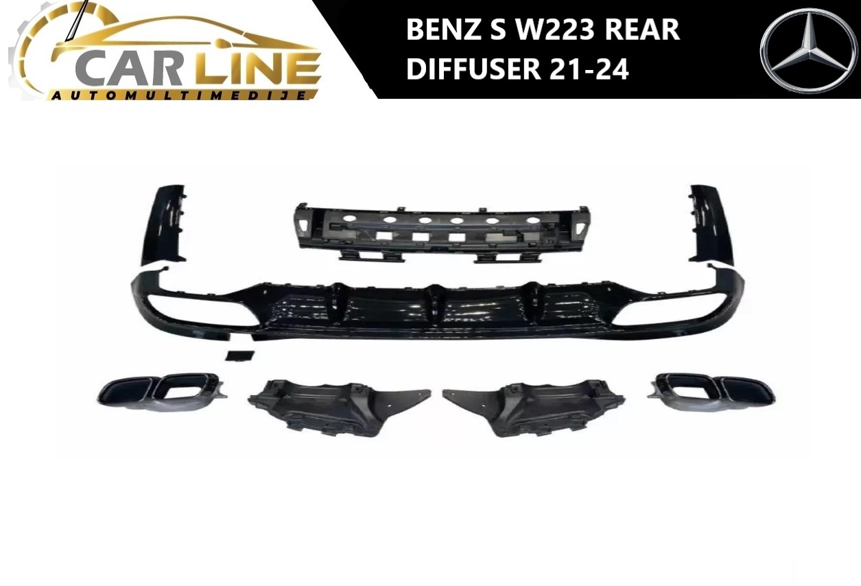 MERCEDES S W223 ZADNJI DIFUZOR 21-24