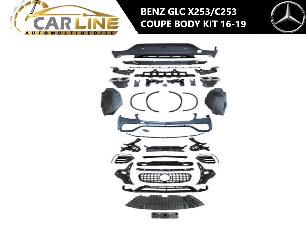 MERCEDES GLC  X253/C253 COUPE BODY KIT 16-19