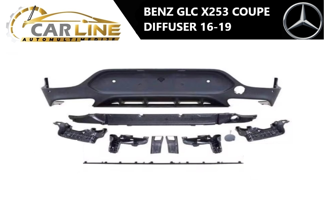MERCEDES GLC X253/C253 COUPE ZADNJI DIFUZOR 16-19