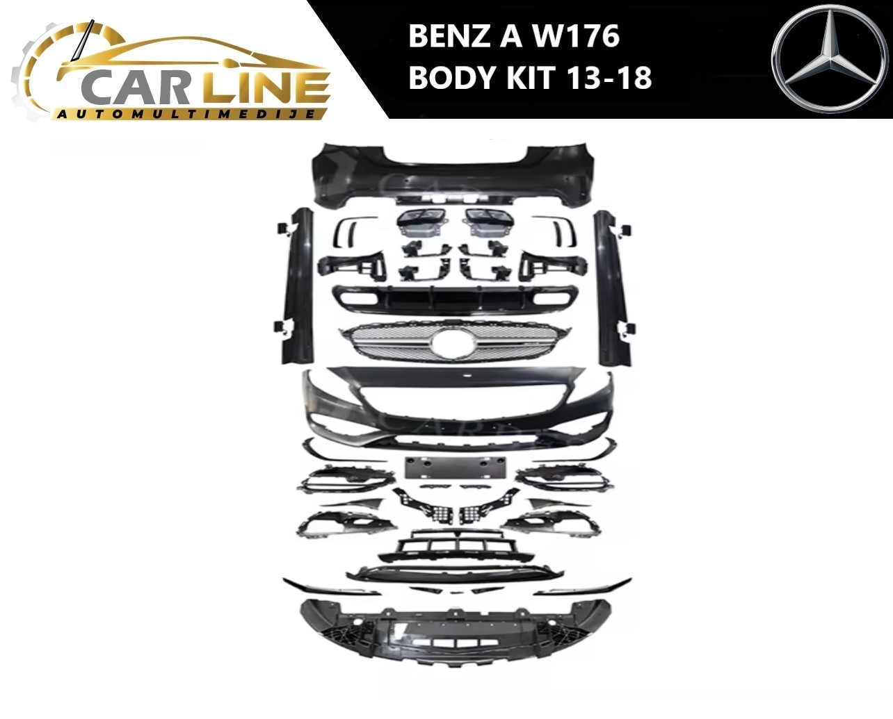 MERCEDES A W176 BODY KIT 13-18