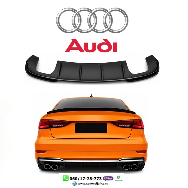 AUDI A3 16-19 DIFUZOR SEDAN S LINE RS