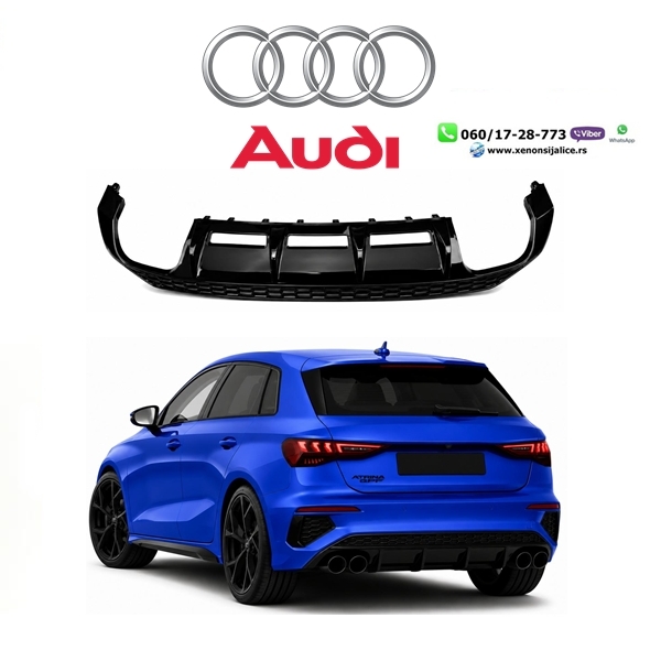 AUDI A3 20-25 HATCHBACK DIFUZOR S LINE RS