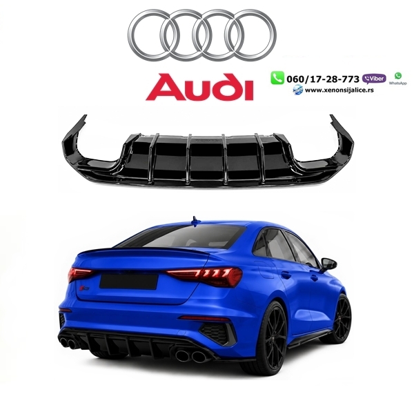 AUDI A3 20-25 SEDAN DIFUZOR S LINE RS