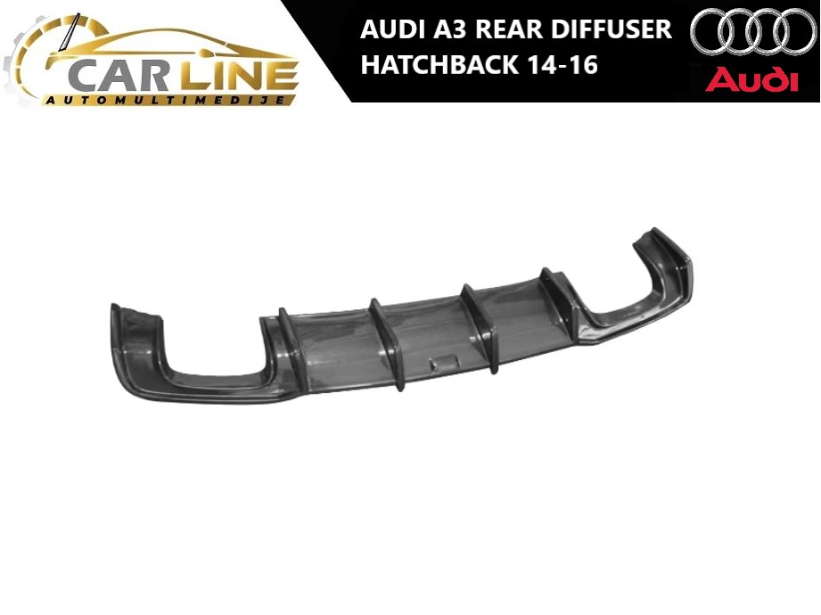 AUDI A3 ZADNJI DIFUZOR HATCBACK 14-16