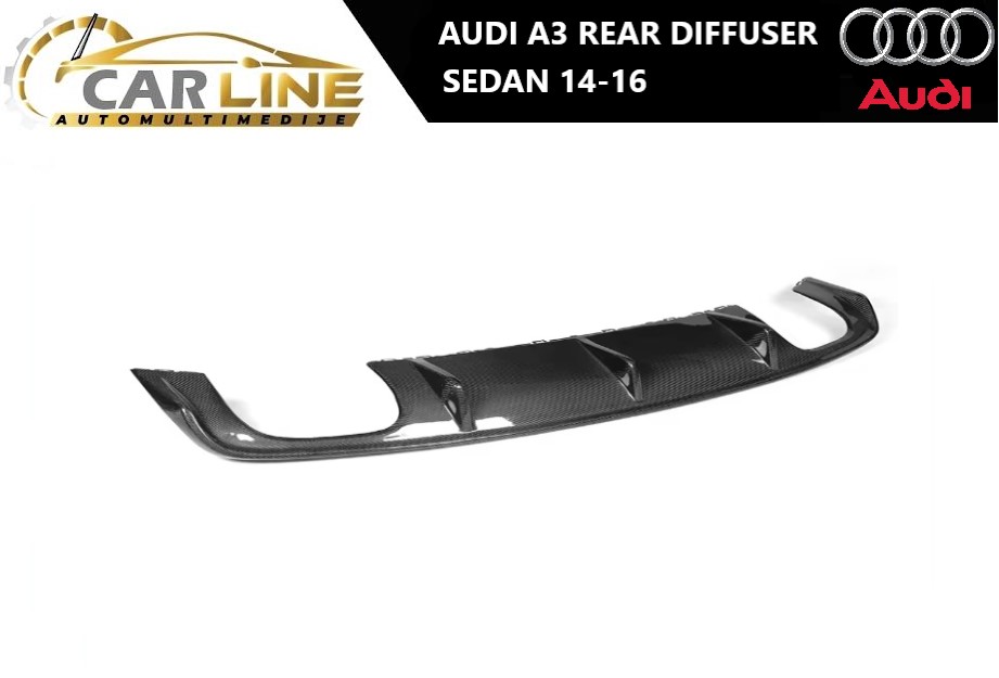 AUDI A3 ZADNJI DIFUZOR SEDAN 14-16