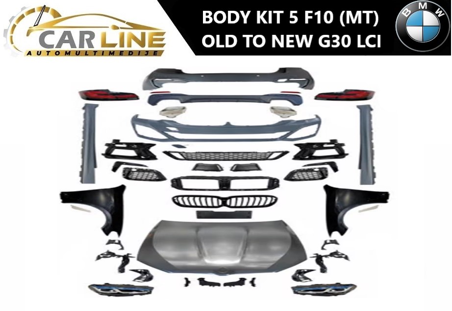 BMW 5 F10 MT U NOVI G30 LCI BODY KIT