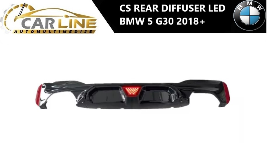 BMW 5 G30 CS ZADNJI DIFUZOR LED 2018+