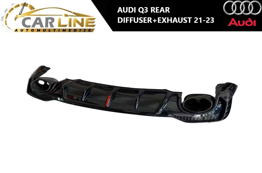 AUDI Q3 ZADNJI DIFUZOR SA AUSPUHOM 21-23