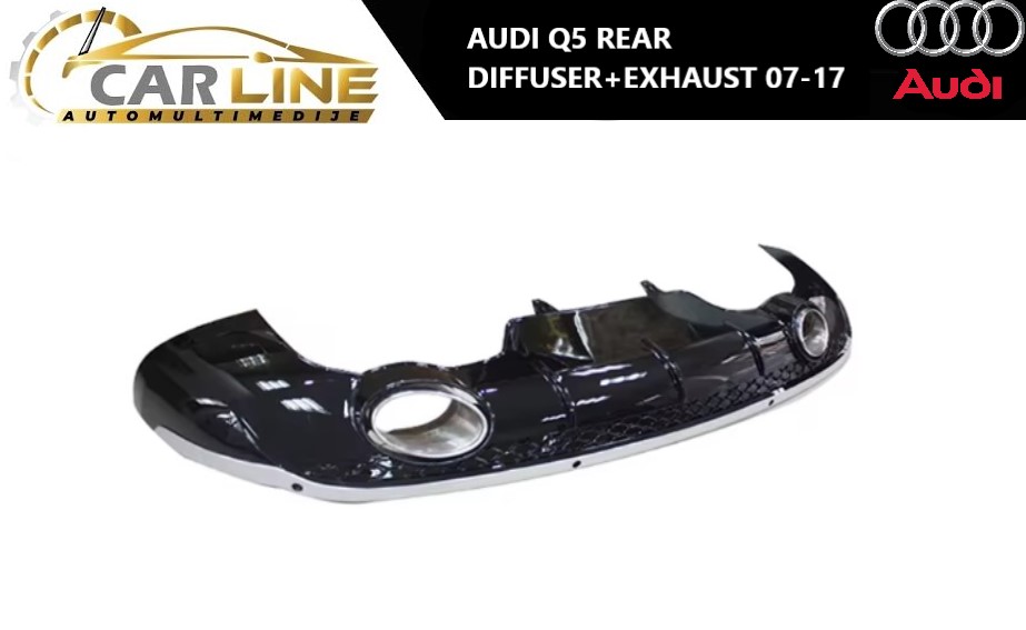 AUDI Q5 ZADNJI DIFUZOR SA AUSPUHOM  07-17