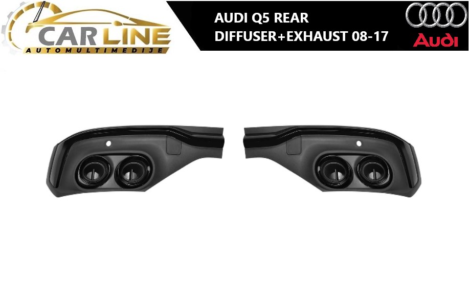 AUDI Q5 ZADNJI DIFUZOR SA AUSPUHOM 08-17
