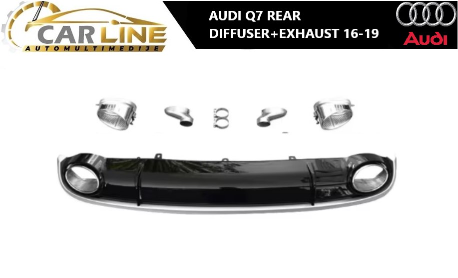 AUDI Q7 ZADNJI DIFUZOR SA AUSPUHOM 16-19
