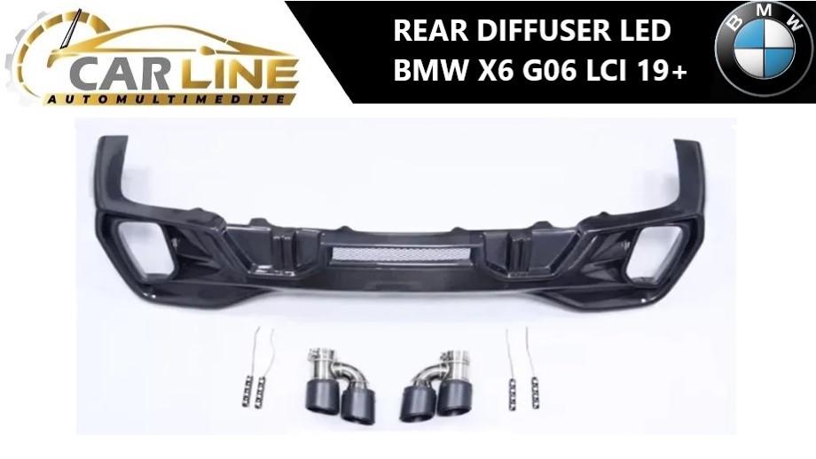 BMW X6 G06 LCI LED ZADNJI DIFUZOR 19+