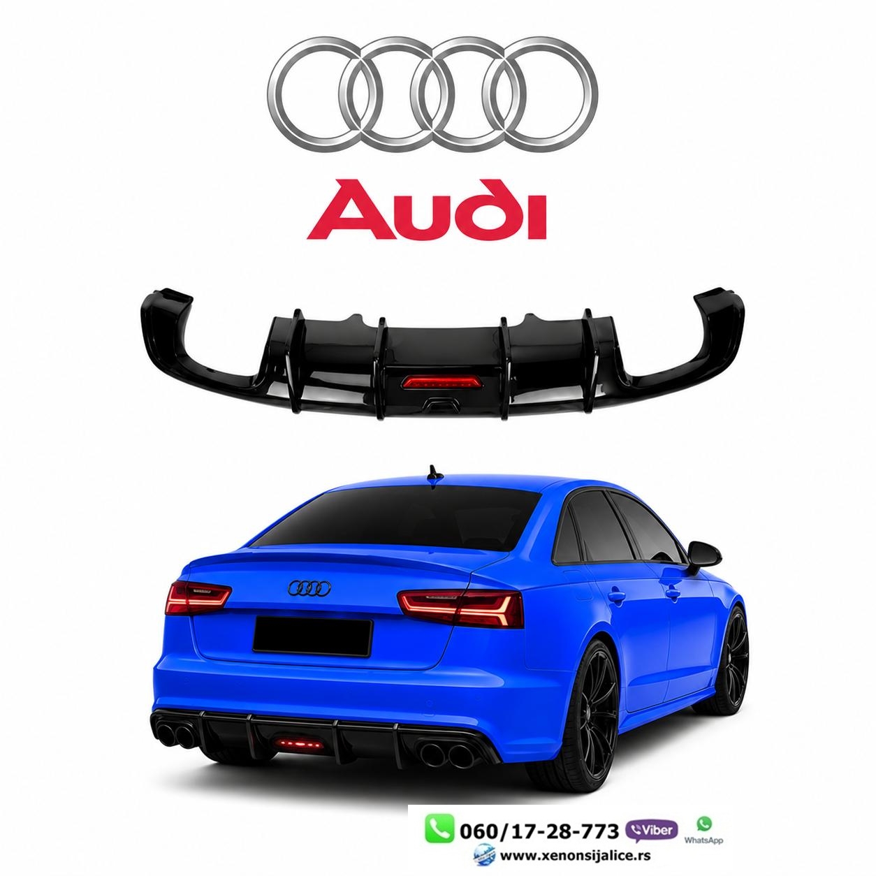 AUDI A6 15-18 DIFUZOR LED S LINE RS