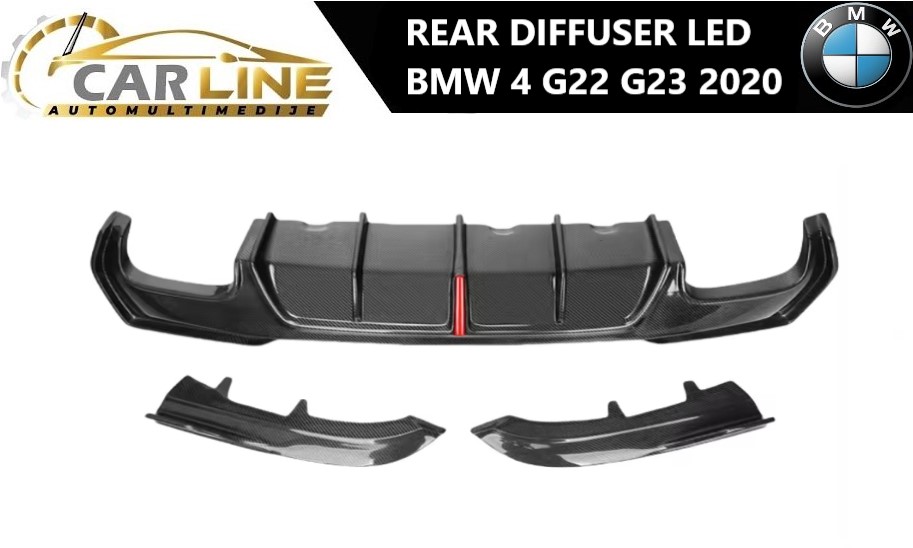 BMW 4 G22 MP ZADNJI DIFUZOR LED 2020