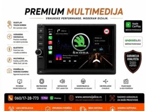 SKODA MULTIMEDIJA ANDROID,CAR PLAY NAVIGACIJA TOUCH SCREEN 7 INCA