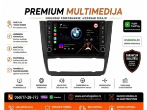 BMW 1 DIGITALNA KLIMA ANDROID,CAR PLAY MULTIMEDIJA NAVIGACIJA TOUCH SCREEN 10 INCA