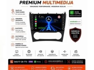 MERCEDES C KLASA MULTIMEDIJA ANDROID,CAR PLAY NAVIGACIJA TOUCH SCREEN 10 INCA