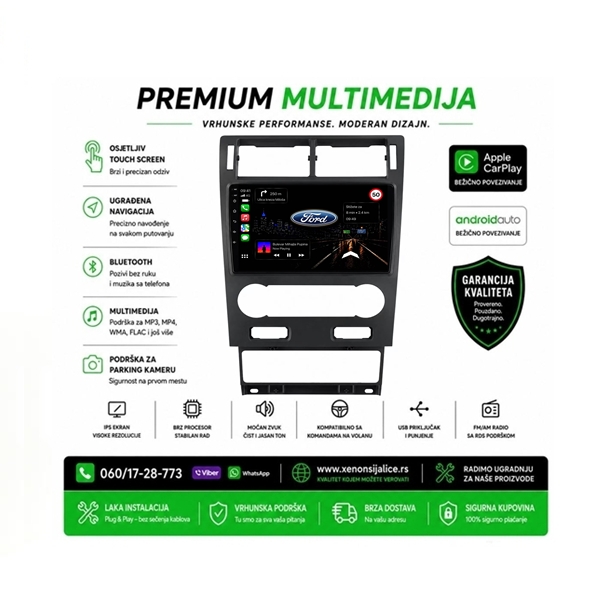 FORD MONDEO MULTIMEDIJA ANDROID,CAR PLAY NAVIGACIJA TOUCH SCREEN 10 INCA