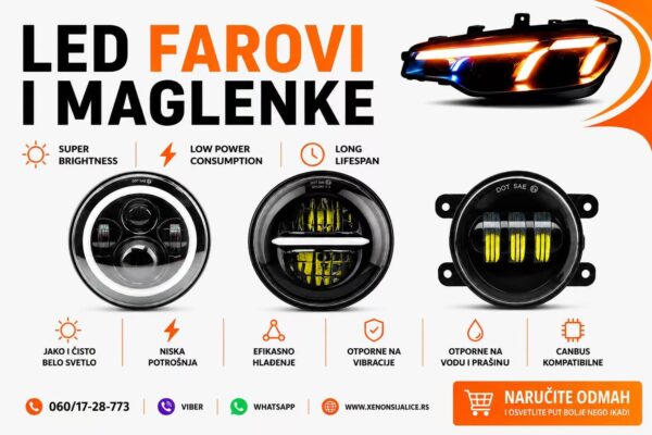 LED FAROVI I MAGLENKE ZA DZIPOVE,KVADOVE