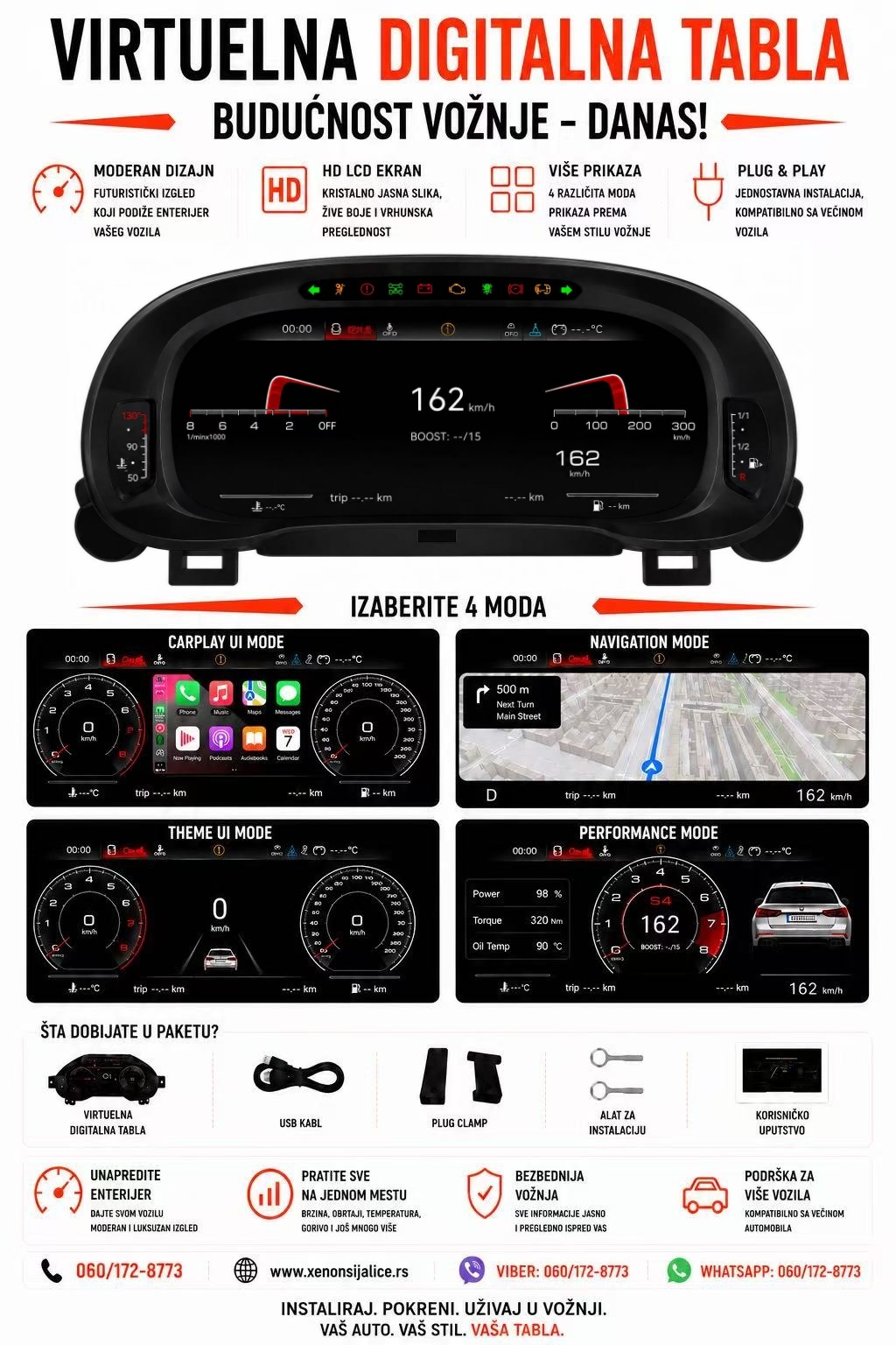 VIRTUELNA DIGITALNA TABLA AUDI A1 10-18