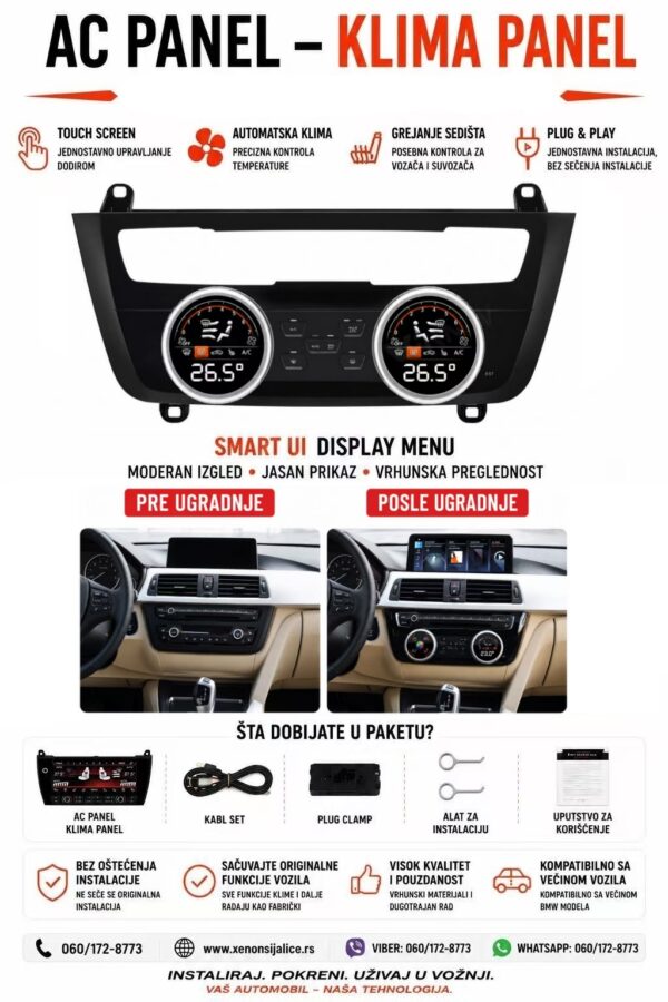 AC KLIMA PANEL BMW 3 F30