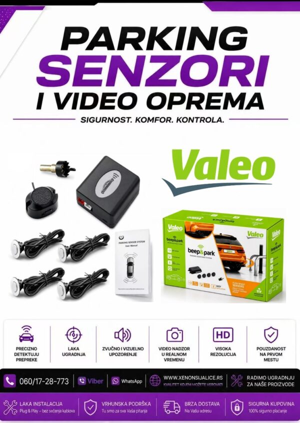 SIVI VALEO PARKING SENZORI ZA POZADI
