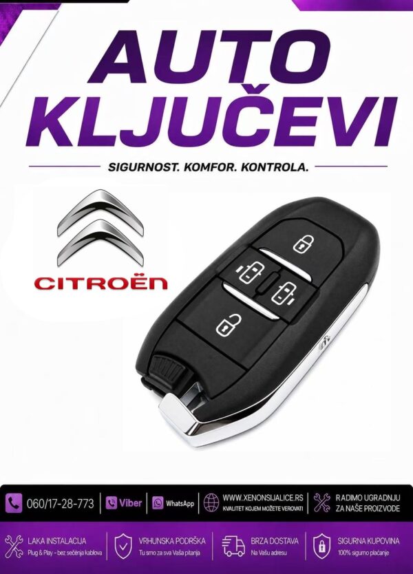 KLJUC CITROEN KUCISTE KLJUCA MODEL 9