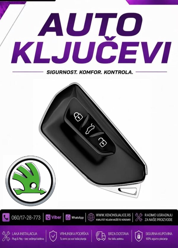 KLJUC SKODA KUCISTE KLJUCA MODEL 4