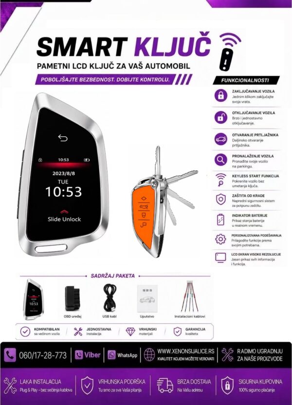 PAMETNI KLJUC SMART KEY UNIVERZALNI MODEL 1