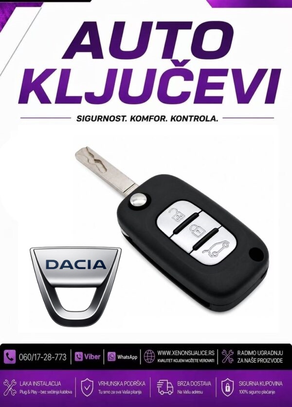 KLJUC DACIA KUCISTE KLJUCA MODEL 4