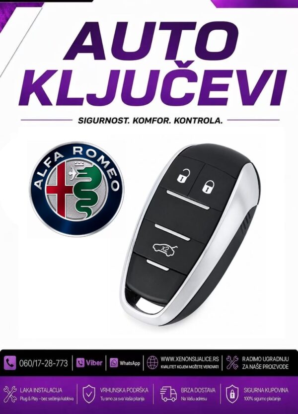KLJUC ALFA ROMEO KUCISTE KLJUCA MODEL 5