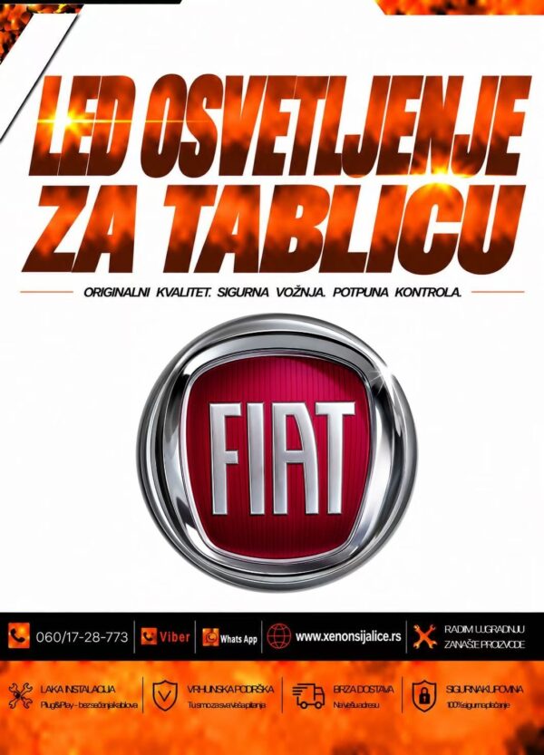 LED OSVETLJENJE ZA TABLICU FIAT