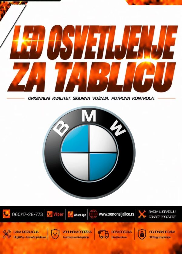 LED OSVETLJENJE ZA TABLICU BMW