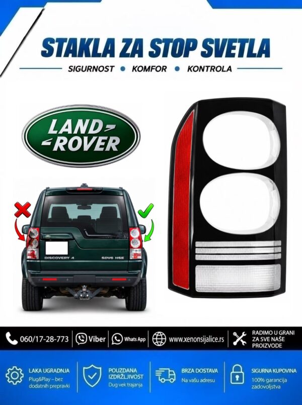 STAKLO ZA STOP SVETLO LAND ROVER DISCOVERY 09-15