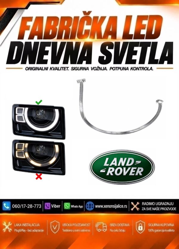 LED DNEVNO SVETLO FABRICKI MODEL U FARU LAND ROVER DEFENDER 20-25